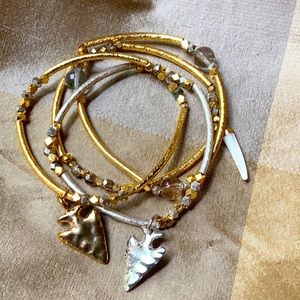 B.b. Lila stackable bracelets